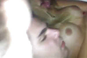 Blonde i latex jerking off dick venn